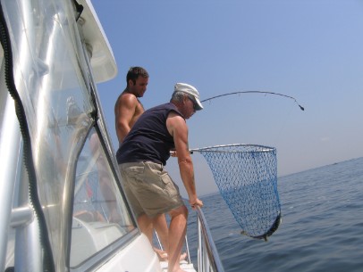 Members fishing